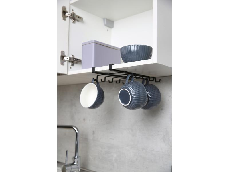 Wenko Schrankeinbau Tassenhalter 2er Set Schwarz