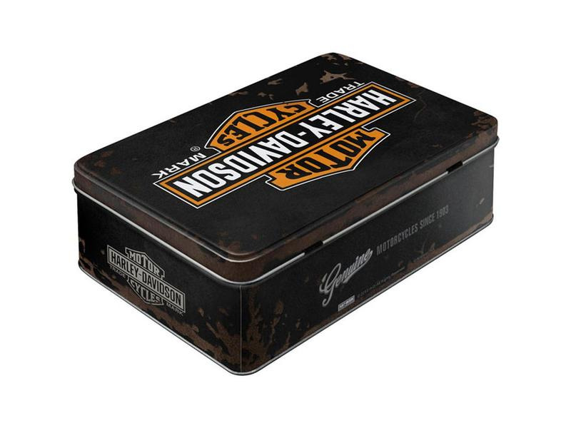 Nostalgic Art Vorratsdose Harley Davidson 3 l, Orange/Schwarz/Weiss