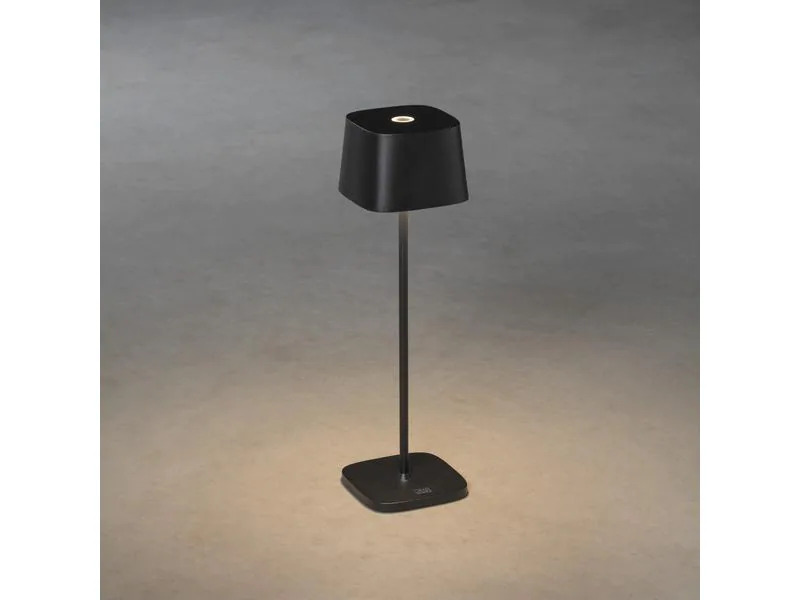 Konstsmide Tischleuchte Capri USB, Schwarz