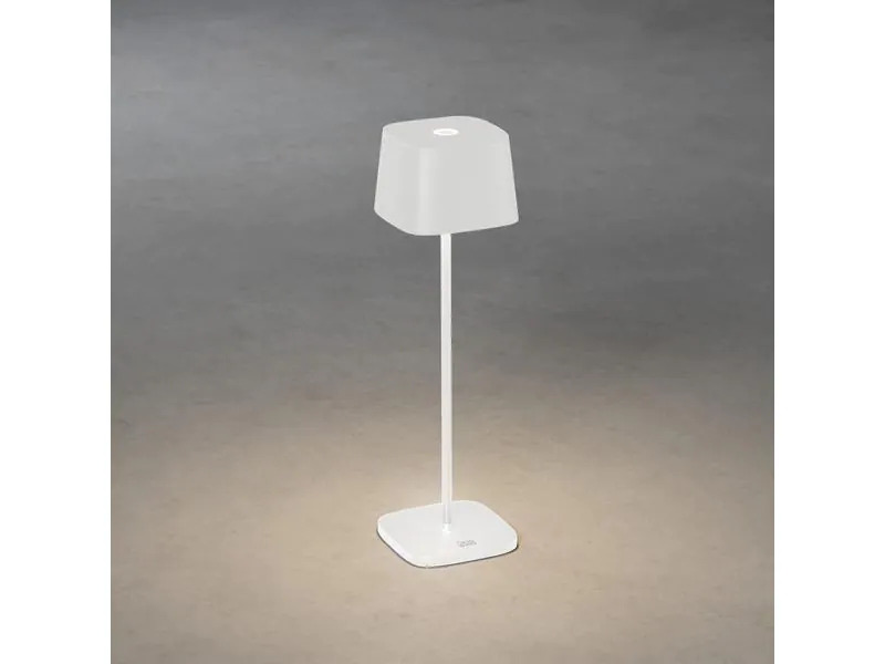 Konstsmide Tischleuchte Capri USB, Weiss