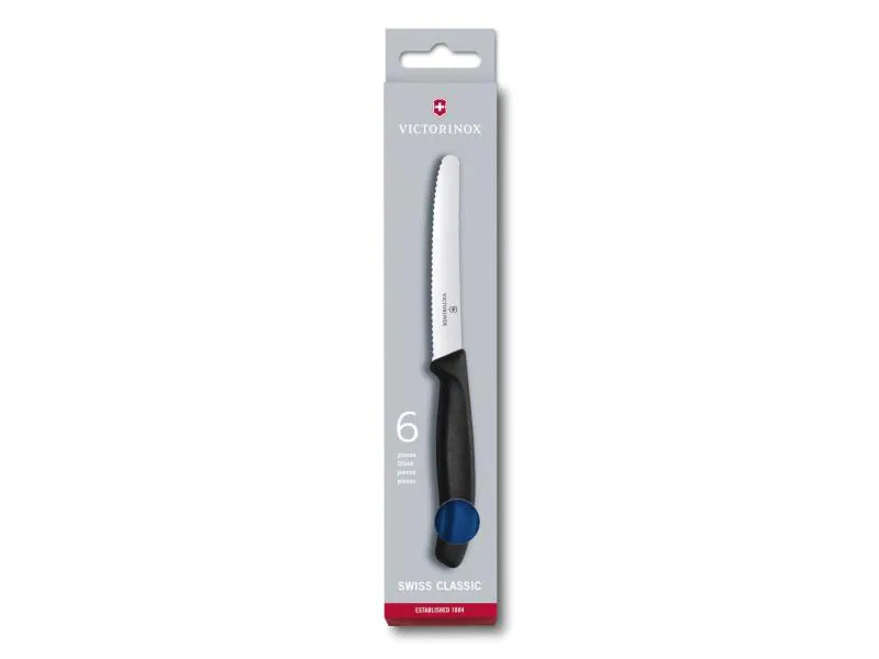 Victorinox Tafelmesser 6 Stück, Blau