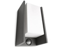 Philips Wandleuchte Bridge, E27, 42W, Anthrazit, Bewegungsmelder