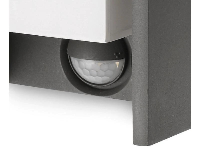 Philips Wandleuchte Bridge, E27, 42W, Anthrazit, Bewegungsmelder