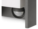 Philips Wandleuchte Bridge, E27, 42W, Anthrazit, Bewegungsmelder