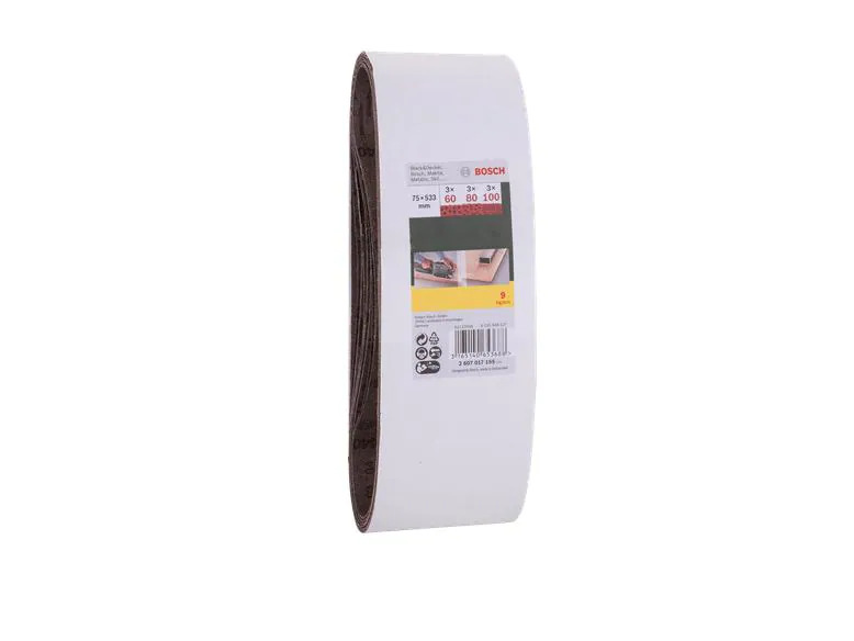 Bosch 9-teiliges Schleifbänder-Set