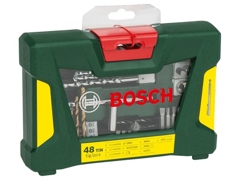 Bosch Bohrer- und Bit-Set V-Line TiN, 48-teilig
