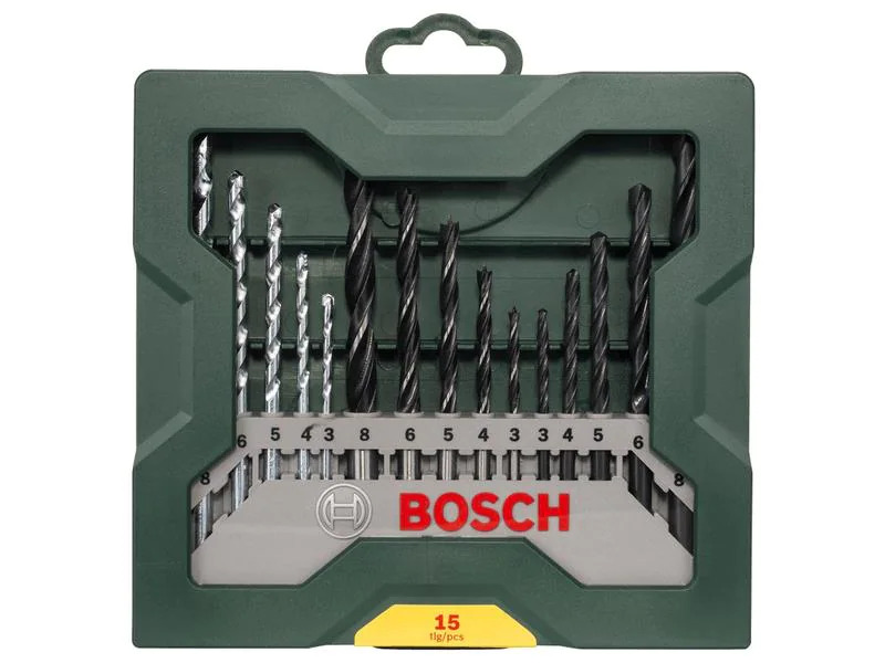 Bosch Bohrer-Set Mini-X-Line Mixed, 15-teilig
