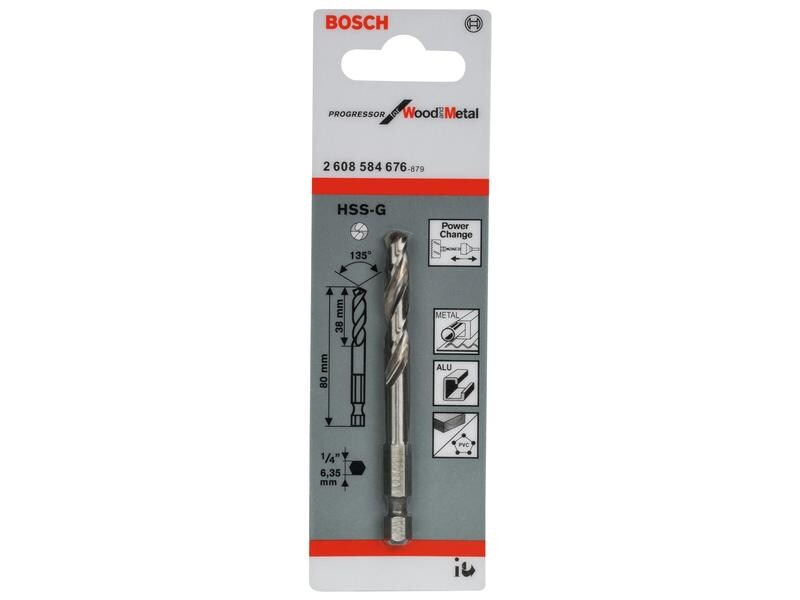 Bosch Professional Zentrierbohrer HSS-G 80 mm