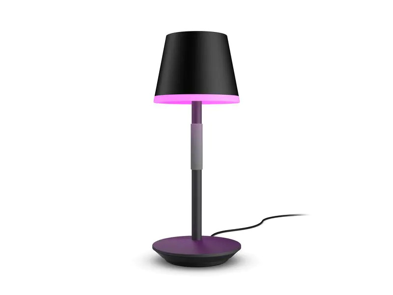 Philips Hue Tischleuchte White &amp; Color Ambiance Go, Schwarz