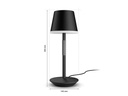 Philips Hue Tischleuchte White &amp; Color Ambiance Go, Schwarz