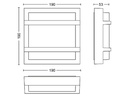 Philips Wandleuchte Petronia, 1200 lm, 2700 K, Anthrazit