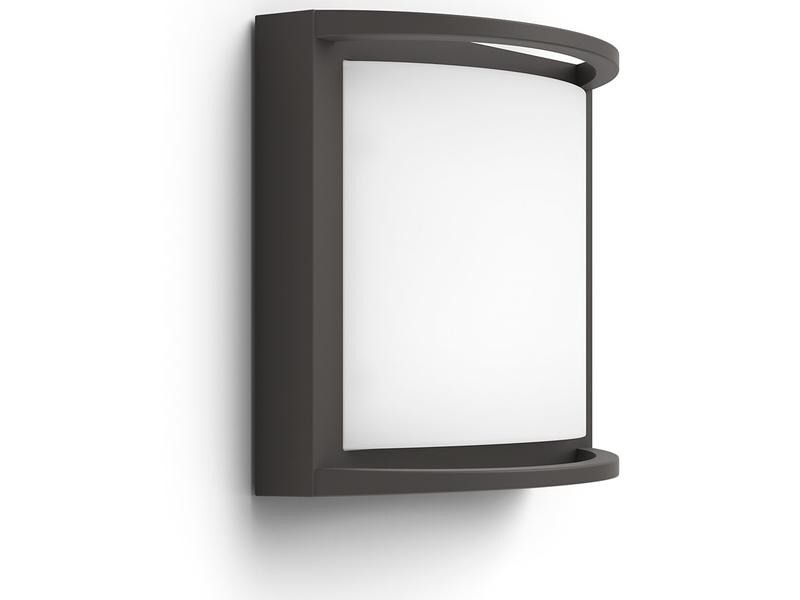 Philips Wandleuchte Samondra, 1200 lm, 2700 K, Anthrazit