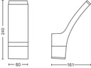 Philips Wandleuchte Splay, 1100 lm, 2700 K, Anthrazit