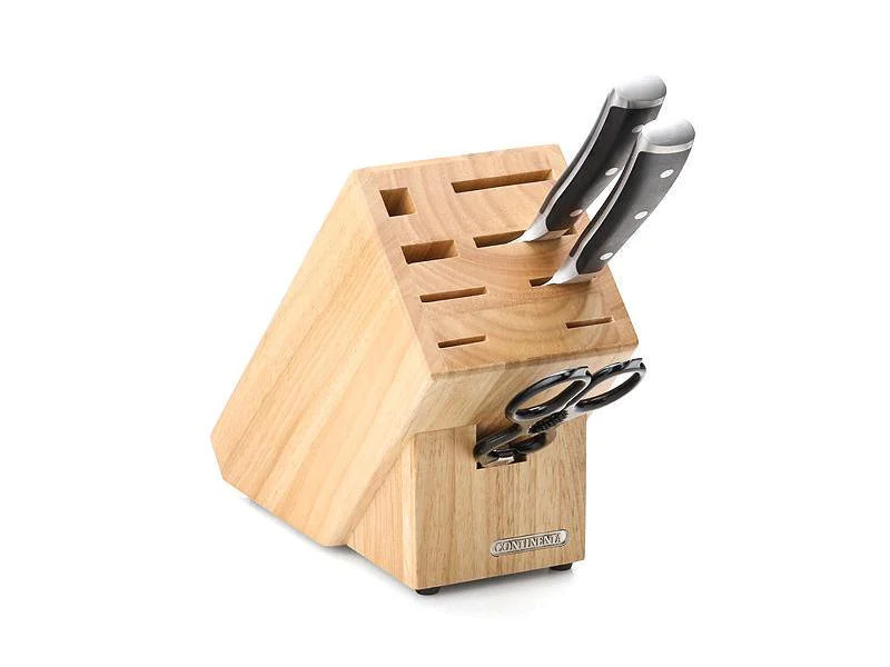 Continenta Messerblock unbestückt, 9er Gummibaum