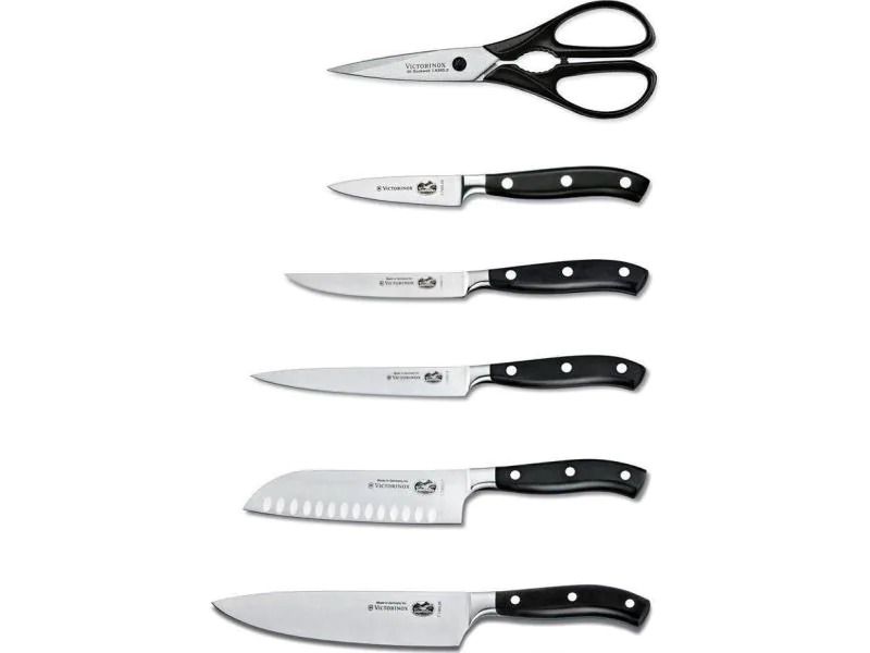 Victorinox Messerblock-Set mit Messer Schwarz