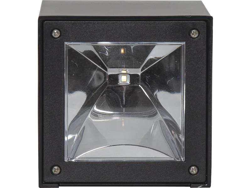 Star Trading Wandleuchte Solar Wally Cube, Schwarz