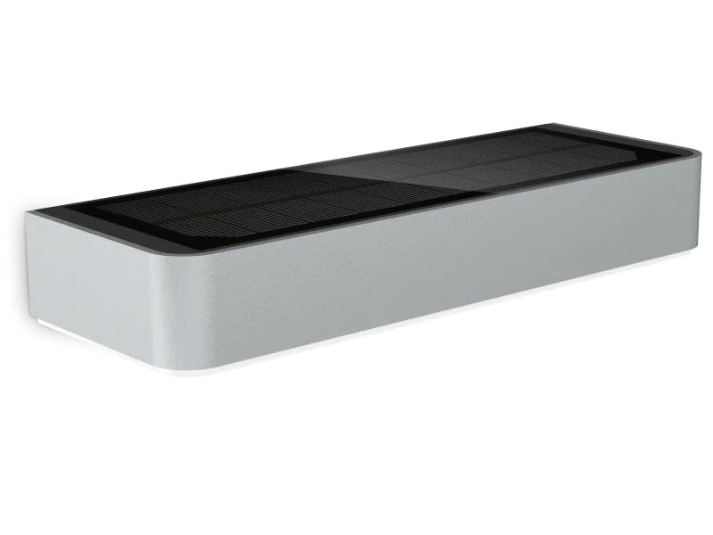 Steinel Wandleuchte Xsolar SOL-O mit Sensor Silber