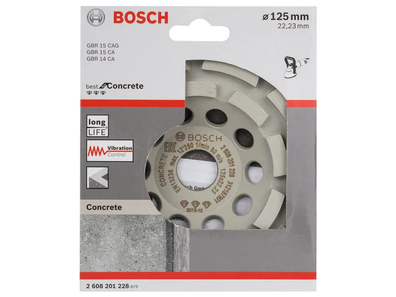 Bosch Professional Diamanttopfscheibe Best for Concrete, 12.5 cm