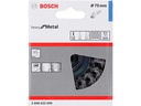 Bosch Professional Topfbürste gezopfter Stahldraht, 7.5 cm