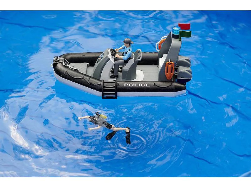 Bruder Spielwaren Polizei-Schlauchboot