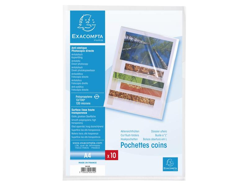 Exacompta Sichthülle Advanced A4, 10 Stück, Transparent