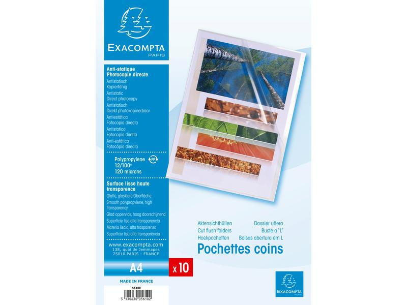 Exacompta Sichthülle Advanced A4, 10 Stück, Transparent