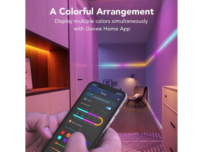 Govee LED Stripe Smart Wi-Fi + Bluetooth, 5 m, RGBIC