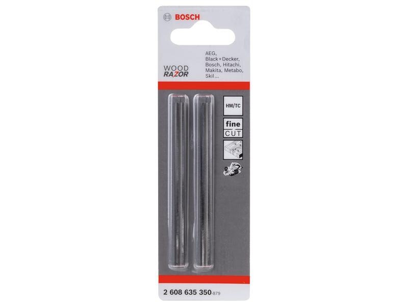 Bosch Professional Hobelmesser gerade Wood Razor Carbide 8.2 cm, 2 Stück