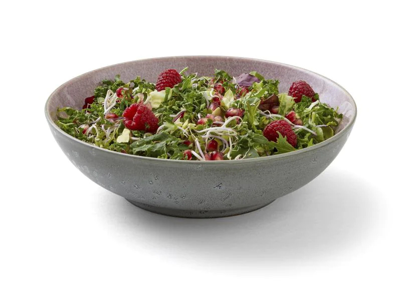 Bitz Salatschüssel 24 cm, Grau/Rosa
