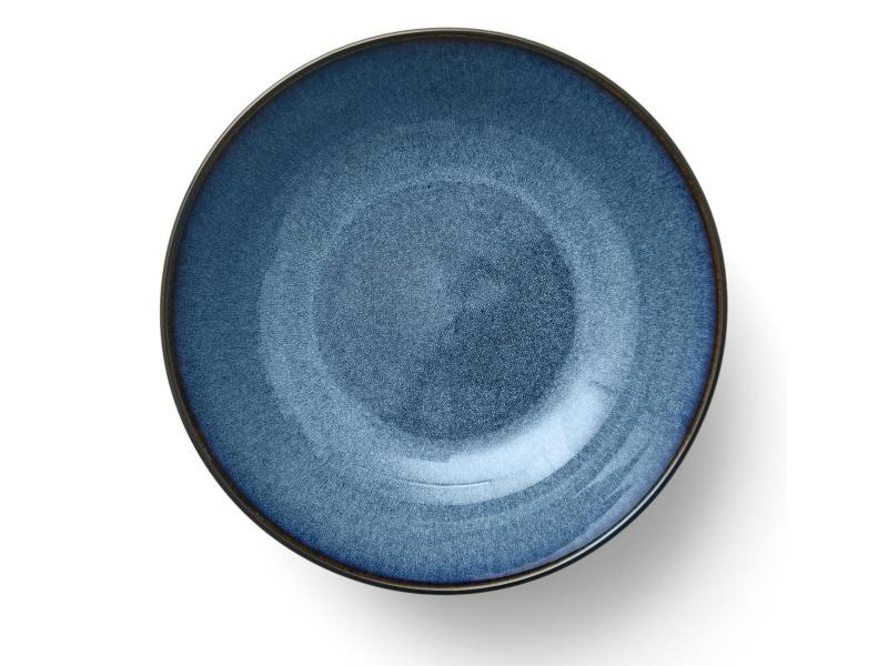 Bitz Salatschüssel 24 cm, Schwarz/Dunkelblau