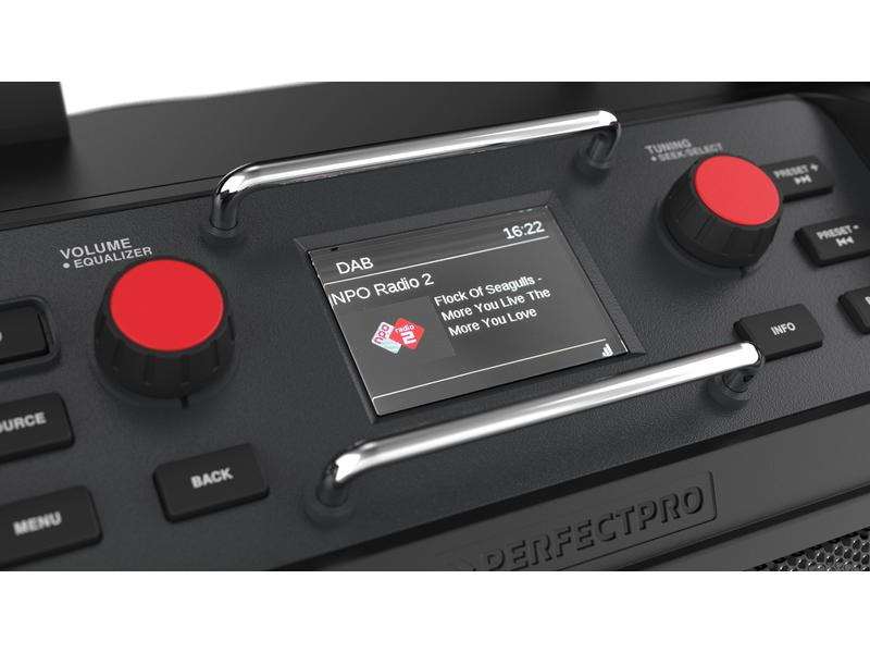 Perfectpro Baustellenradio ROCKPRO Schwarz