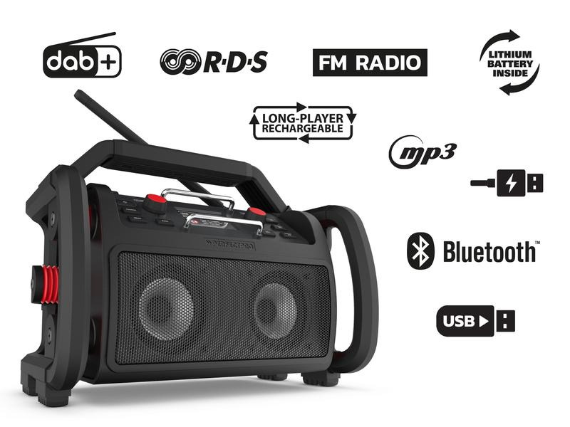 Perfectpro Baustellenradio ROCKPRO Schwarz