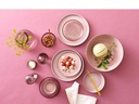 Bitz Snackschale Ø 12 cm 4 Stück, Grau/Pink