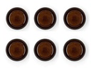 Bitz Snackschale Ø 7.5 cm 6 Stück, Schwarz/Bernstein