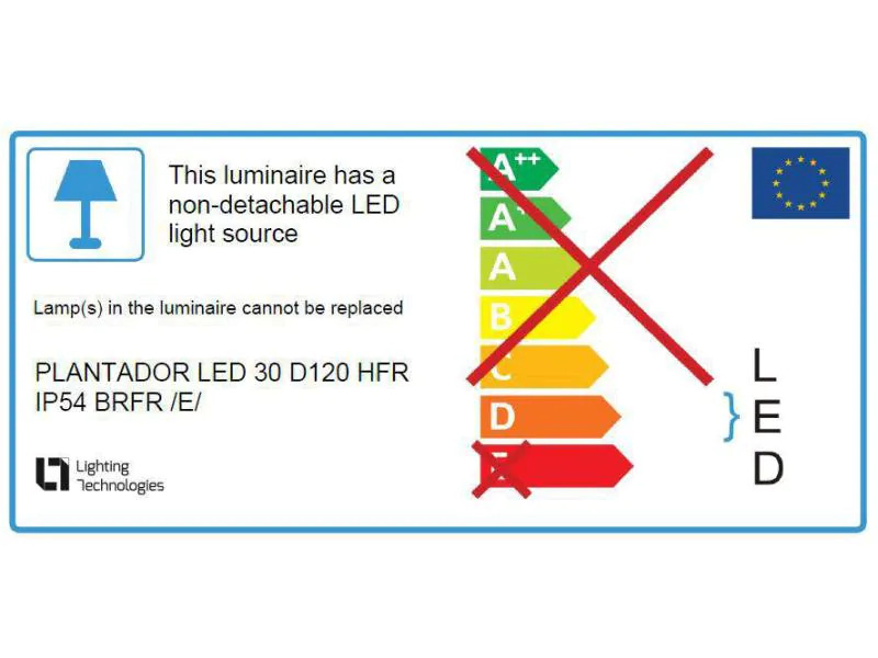 Lighting Technologies Aufbauleuchte Plantador 32W, 470lm, 1m, IP54, BRFR