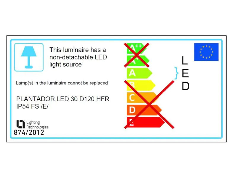 Lighting Technologies Aufbauleuchte Plantador 36W, 2800lm, 1m, IP54, DALI, FS