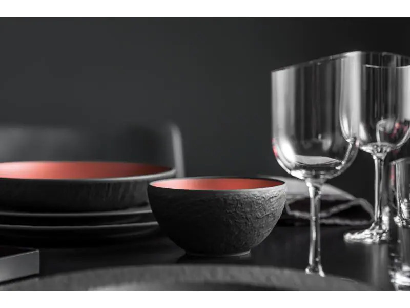 Villeroy &amp; Boch Schale Manufacture Rock Glow 4 Stück, Bronze/Grau
