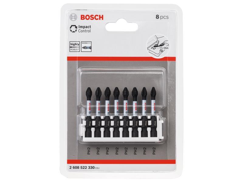 Bosch Professional Bit-Set Pick and Click Impact Control 8-teilig