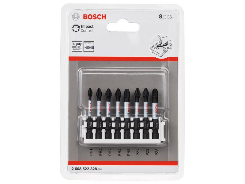 Bosch Professional Bit-Set Pick and Click Impact Control 8-teilig