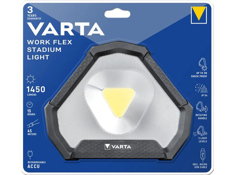 Varta Akku Scheinwerfer Work Light Flex Stadium