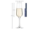 Leonardo Sektglas Tivoli 210 ml, 6 Stück, Transparent 