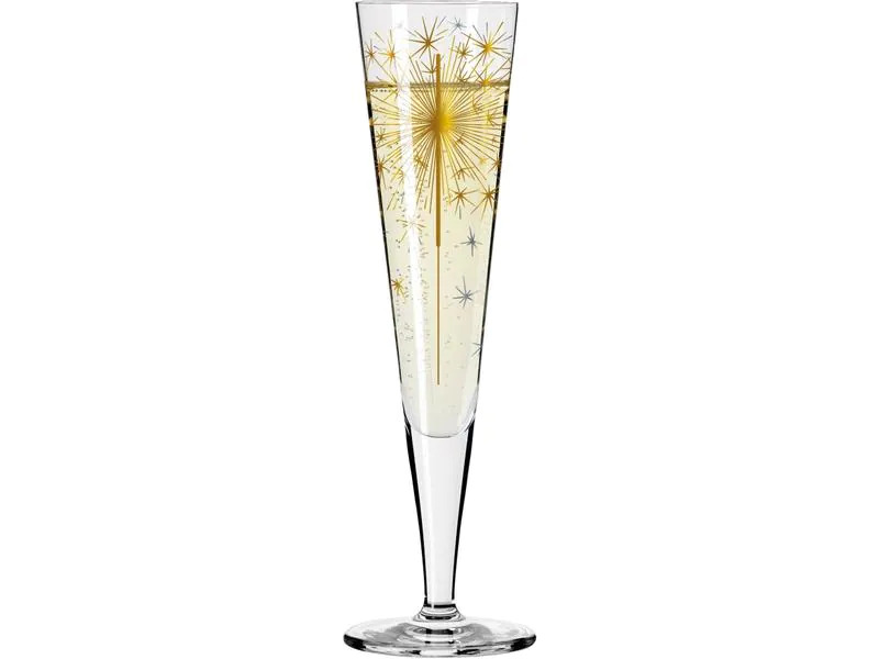Ritzenhoff Champagnerglas Goldnacht No. 5 - Petra Mohr 205 ml