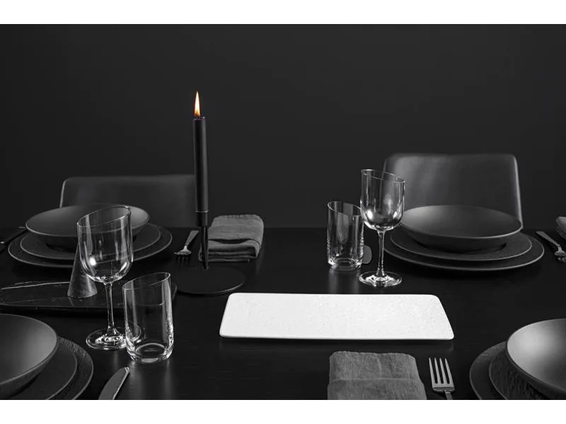 Villeroy &amp; Boch Servierplatte Manufacture Rock Rechteckig, Weiss