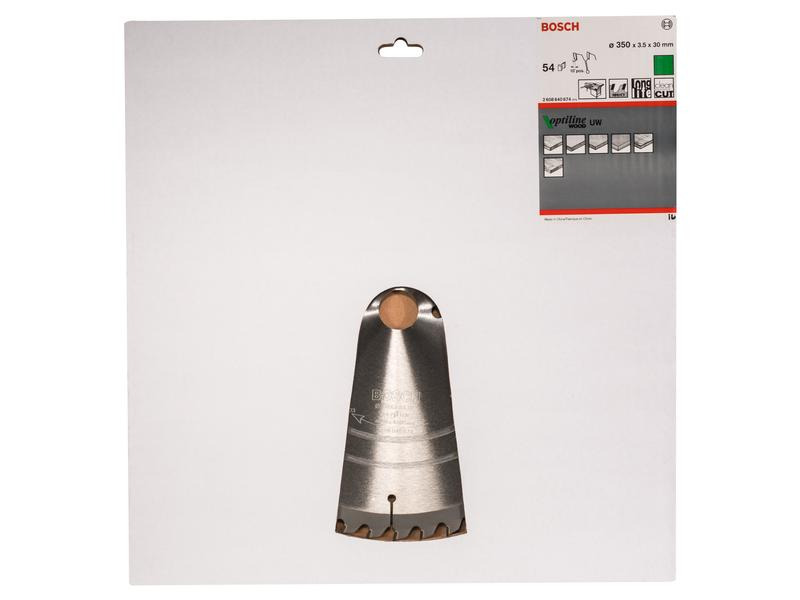 Bosch Professional Kreissägeblatt Optiline Wood, 35 cm x 3 cm x 0.35 cm, 54
