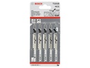 Bosch Professional Stichsägeblätter-Set T 101 B Clean for Wood, 5-teilig