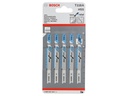 Bosch Professional Stichsägeblätter-Set T 118 A Basic for Metal, 5-teilig