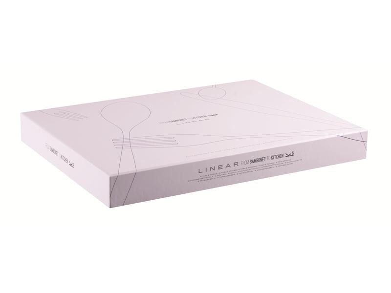 Sambonet Besteck-Set Linear 24-teilig, Silber