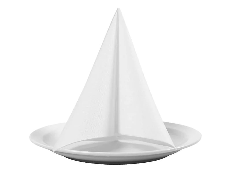 Creativ Company Papierservietten 40 cm x 40 cm, 20 Stück, Weiss