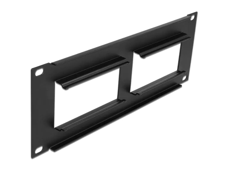 Delock Easy 45 10″ Patchpanel Ausschnitt 2 x 90.5 x 45.2 mm