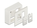 Delock Easy 45 Aufputzgehäuse 82 x 82 mm Weiss